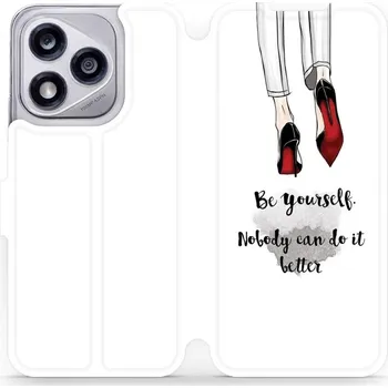 Pouzdro na mobilní telefon Flipové pouzdro Mobiwear - Honor 400 Lite 5G - M046P Be yourself (Knížkové flip pouzdro, obal, kryt na mobil Honor 400 Lite 5G - M046P Be yourself, materiál Umělá kůže + TPU - ochrana 360°, stojánek, silikonová vanička, magnetické zavírání)