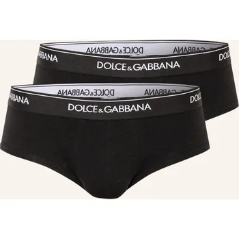 Slipy Dolce & Gabbana Slipové Kalhotky, 2 Kusy V Balení, černá