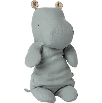 plyšák Maileg Safari Friends Hroch střední Blue grey 34 cm