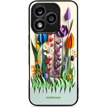 Pouzdro na mobilní telefon Lesklý kryt Mobiwear Glossy - Honor 400 Lite 5G - G015G Barevné květinky (Prémiové lesklé pouzdro, obal, kryt Mobiwear Glossy na mobil Honor 400 Lite 5G - G015G Barevné květinky, materiál Plast + TPU silikon - krytí po všech stranách, neošoupatelný potisk