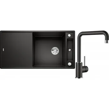 Granitový dřez Set RS Blanco Axia III XL 6 S + Blanco Mili (antracit + antracit)