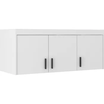 Šatní skříň Nástavec na šatní skříň ELENA 3D | 133 cm | bílá