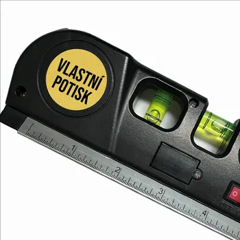 Žertovný předmět Laserová vodováha s měřítkem s vlastním potiskem