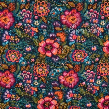 Teplákovina, Výrazná barevná výšivka (E) (Kvalitní teplákovina Bella)