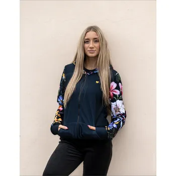 Dámská mikina UTOPY Dámská sportovní mikina Flower Garden na zip Velikost: XL