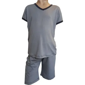 Chlapecké pyžamo FARMERS® Dětské letní pyžamo BAMBUS šedé Velikost: 68-74