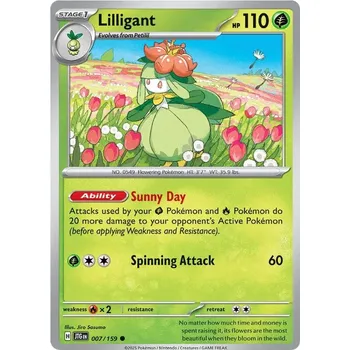 Sběratelská karetní hra Lilligant 007/159 - Journey Together Typ karty: Non-Holo