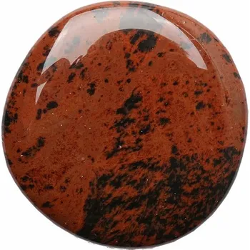 Obsidián mahagon placička cca 4 - 5 cm