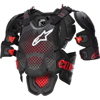 Motocyklový chránič hrudi a pátěře Chránič těla a-10 2, alpinestars (černá antracit/červená, vel. m/l)