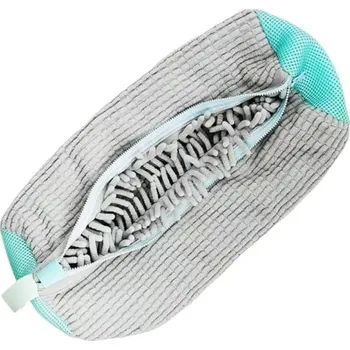 Přípravek pro údržbu obuvi Prací sáček na boty 39x19 cm s bočním zipem Opakovaně použitelný ochranný pytel do pračky Tenisky Polyester Bavlna Nylon Jemné praní šedá