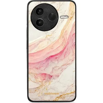 Pouzdro na mobilní telefon Lesklý kryt Mobiwear Glossy - Xiaomi POCO F7 Pro 5G - G027G - Růžový a zlatavý mramor (Prémiové lesklé pouzdro, obal, kryt Mobiwear Glossy na mobil Xiaomi POCO F7 Pro 5G - G027G - Růžový a zlatavý mramor, materiál Plast + TPU silikon - krytí po všech)