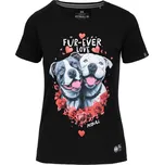 PitBull West Coast - dámské triko FUR EVER LOVE černé velikost: M