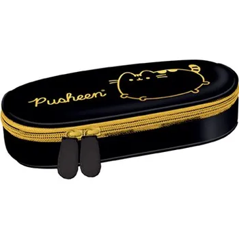 Penál Penál oválný Pusheen Gold, rozměry: 230 x 105 x 55 mm