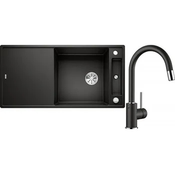 Granitový dřez Set RS Blanco Axia III XL 6 S + Blanco Mida-S (antracit + antracit)