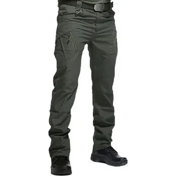 Pánské kalhoty Taktické cargo kalhoty Outdoorové turistické vojenské kalhoty Vícekapsové kalhoty Odolné pracovní kalhoty Pohodlné pánské oblečení zelená XS