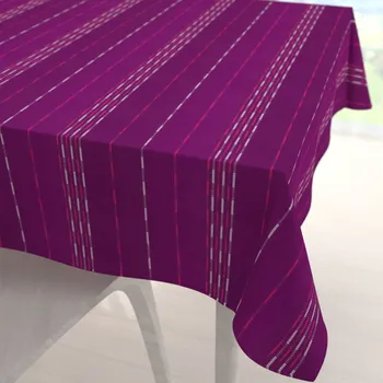 ubrus Bavlněný čtvercový ubrus Olivia OL-002 Proužky na fialovém 40x40 cm