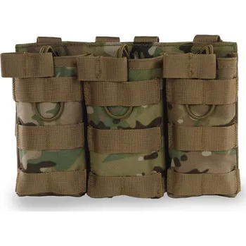 Pouzdro MOLLE na zásobníky M4 trojité otevřené (multicam) - Delta Armory