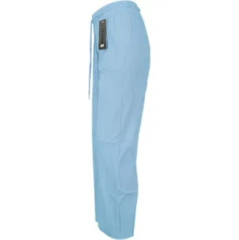 Dámské kalhoty Dámské letní kalhoty - manšestr - modrá