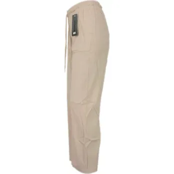 Dámské kalhoty Dámské letní kalhoty - manšestr - béžová