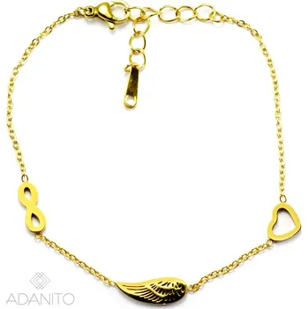 Náramek Pozlacený náramek z chirurgické oceli