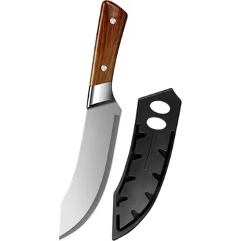 Kuchyňský nůž Japonský kuchyňský nůž 304x177x127 mm na vykosťování a sekání masa Řeznický sekáček na vepřové a kosti s krytem Nože na řeznictví a kuchaře