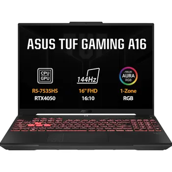 Notebook ASUS TUF Gaming A16/FA607NU-RL061/R5-7535HS/16"/WUXGA/16GB/512GB/RTX 4050/bez OS/Gray/2R