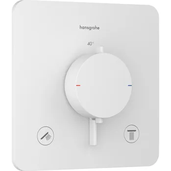 Vodovodní baterie Hansgrohe Ecostat Comfort Q vanová baterie pod omítku s termostatem bílá 33713700