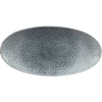 Talíř CHURCHILL Raku Topaz Blue talíř mělký, oválný, délka: 299 mm