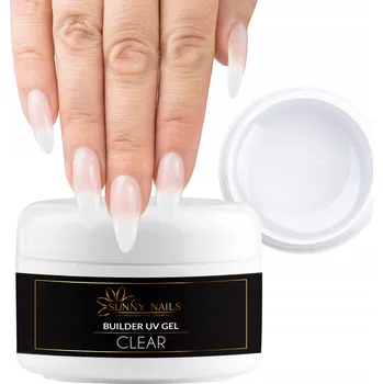 Lak na nehty GEL pro modeláž nehtů 5 ml CLEAR (průhledný) pro francouzskou manikúru