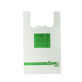 Nákupní taška EcoRevolution Obaly Taška BIO kompostovatelná 25+12x45 cm bal/50 ks Balení: 50