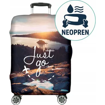 Obal na velký kufr Silné ochranné Pouzdro Zavazadla M Potisk Full Just Go
