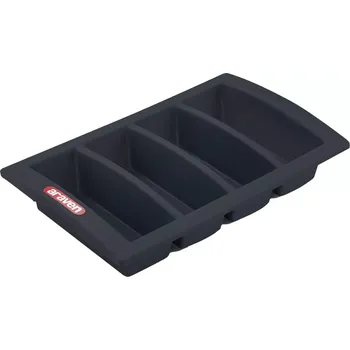 Příborník do zásuvky ARAVEN Příborník GN 1/1, polypropylen, 4 přihrádky, černý