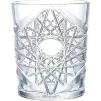 Sklenice Polykarbonátová sklenice 270 ml, čirá s dekorem