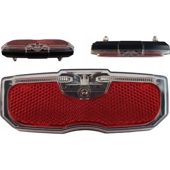 Cyklosvítilna Zadní světlo na kolo na nosič zavazadel, silné LED osvětlení