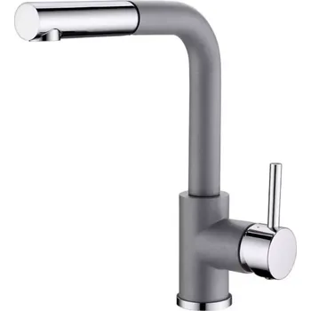 Vodovodní baterie Dřezová baterie Aquasanita Helika Modus 2383 Alumetallic