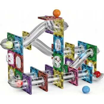 ostatní stavebnice Magnetická stavebnice Kuličkodráha maxi 78 ks