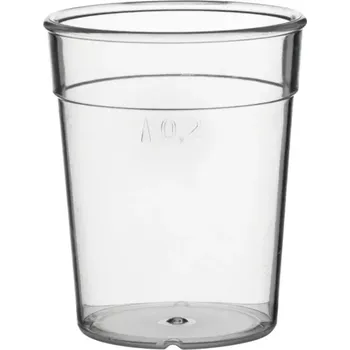 Sklenice Kelímek plastový pro vícenásobné použití Gastro cejch 0,2 l