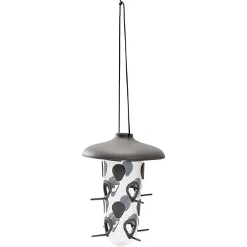 Krmítko pro ptáka Krmítko pro venkovní ptactvo plast s eurozávěsem - Robin sv. anthracite