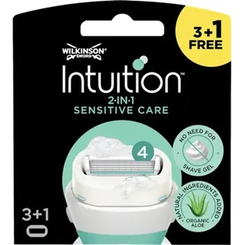 Wilkinson Sword Intuition Sensitive Care náhradní břity 3+1 ks