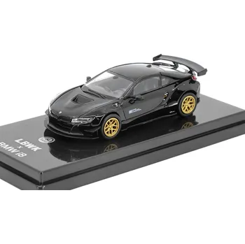 autíčko BMW i8 LBWK černá 1:64 - PARAGON Models BMW LBWK i8 - kovový model auta 1/64