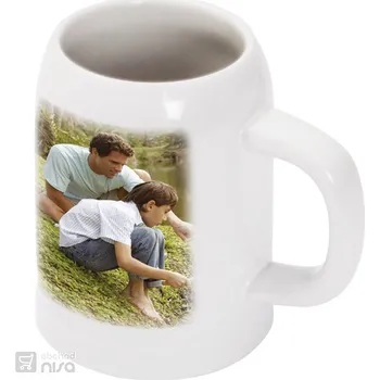 Sklenice Pivní půllitr soudek s vlastním POTISKEM