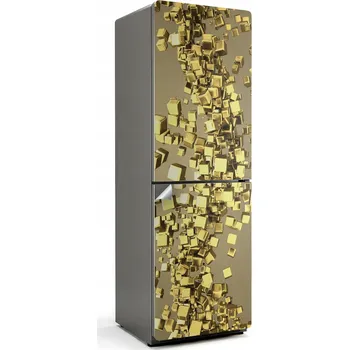 Fototapeta Samolepicí samolepka na ledničku Snadná Aplikace, Dynamické 3D Bloky