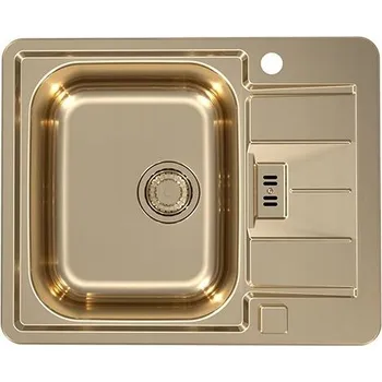 Granitový dřez Jednokomorový dřez Alveus LINE 60 ocel bronzový