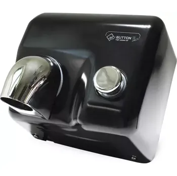 Vysoušeč rukou Horkovzdušný vysoušeč rukou Jet Dryer BUTTON Černý kov