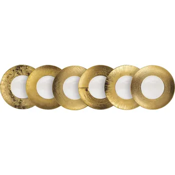 Talíř LE COQ Deras Talíř mělký, sada 6 ks, průměr: 295 mm, zlatý