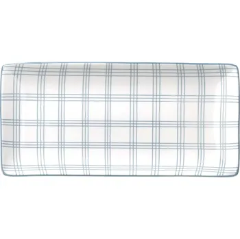 Talíř TOGNANA Talíř mělký, výška: 30 mm, délka: 250 mm, šířka: 120 mm, modrý