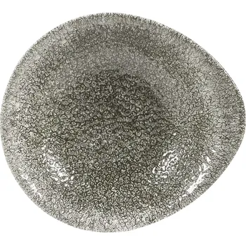 Talíř CHURCHILL Raku Quartz Black hluboký talíř, kulatý, délka: 160 mm, šířka: 145 mm