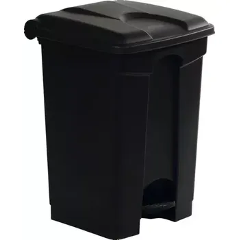 Odpadkový koš Plastový pedálový koš 45 l, černý