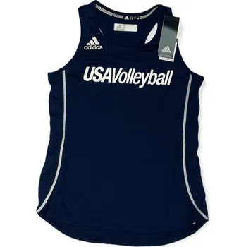Dámské tričko Dámské tmavě modré tričko Adidas USA VOLLEYBALL S