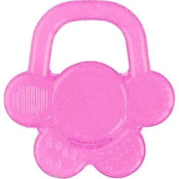 Výuková hračka BABYONO Kousátko chladící květ růžová